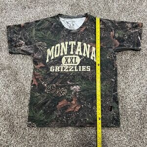True Timber Camo T Shirt Mens Medium Montana Grizzlies VTG Cut Hunting